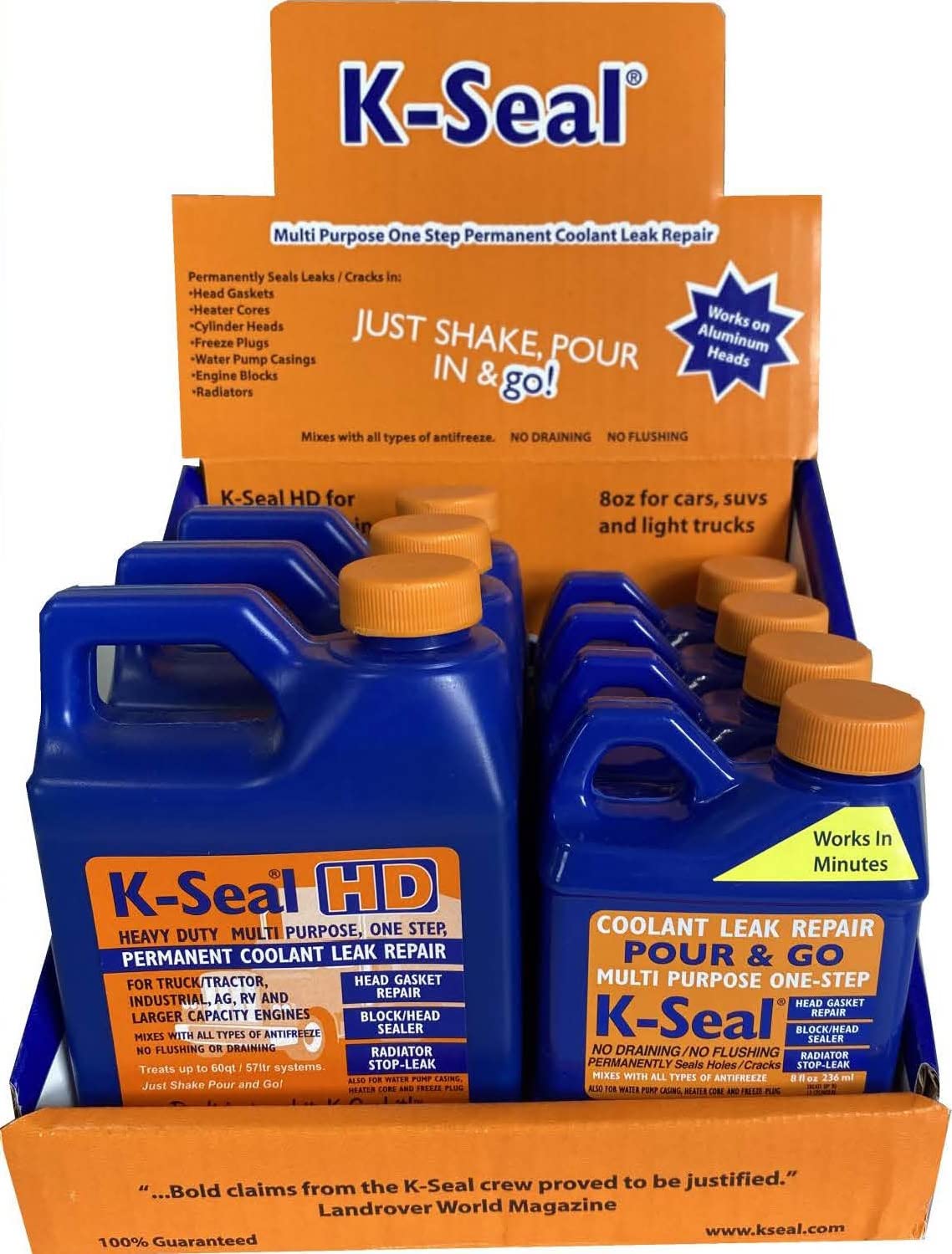 Amazon.com: DENCO DISTRIBUTING, INC. K-Seal HD u0026 K-Seal Original  Multipurpose One-Step Coolant Leak Repair - 3-16FL Oz Bottles u0026 4-8FL Oz  Bottles Value Pack : Automotive