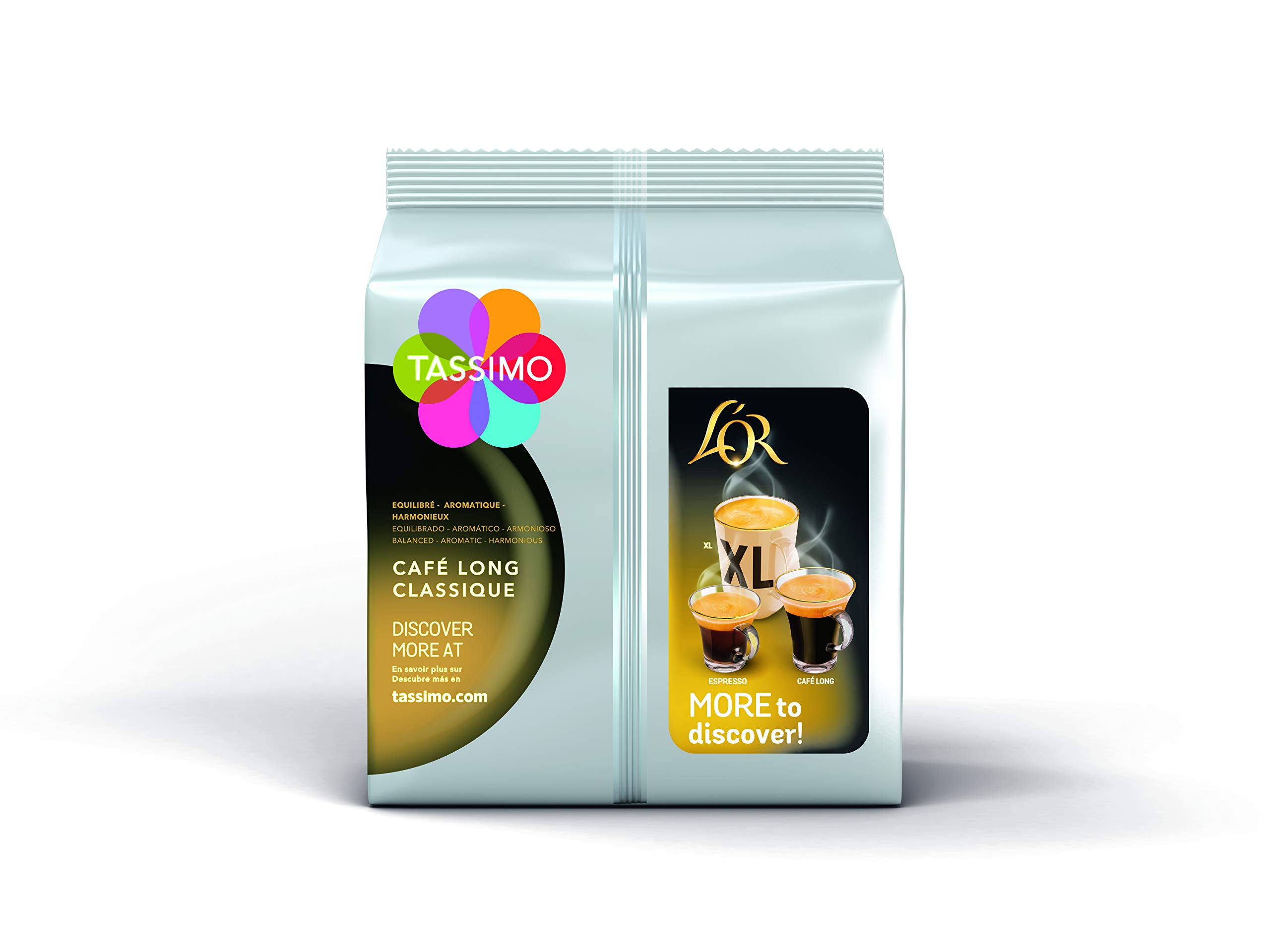 Tassimo The Long Classic O Cápsulas de café - 10 paquetes (160 bebidas)
