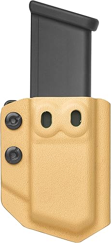 Miniatura 25 de Amberide Funda universal Mag Carrier IWB/OWB KYDEX para revista: 0.354 in/.40 doble pila - 0.354 in/.40 sola pila - .45ACP doble pila - .45ACP Negro