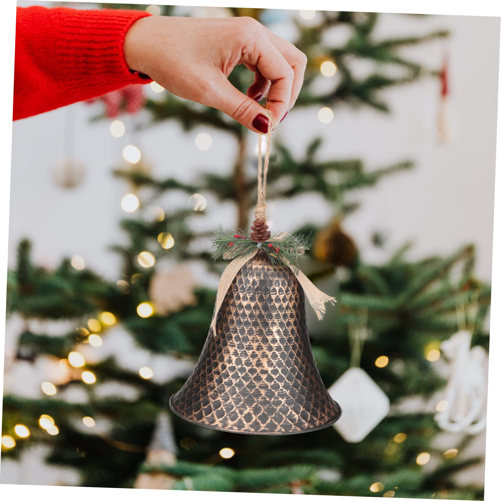 Garneck Campanella di Natale Ciondolo Decorativo Forma di Campana per Festa di Natale Articoli Natalizi