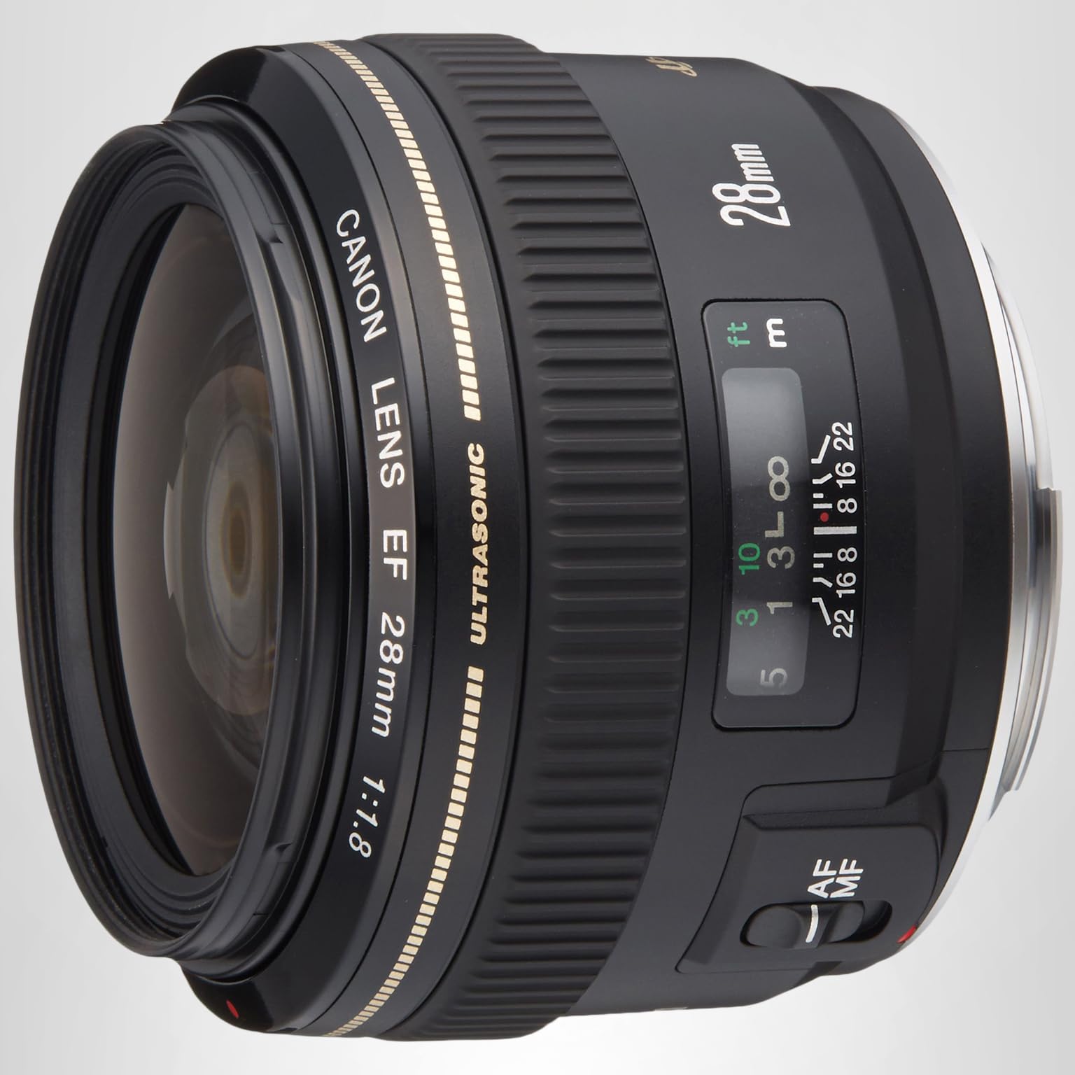 Canon EF28/1.8 表記窓にワレ有り キヤノン Canon EF28mm F1.8 USM フルサイズ対応 単焦点レンズ