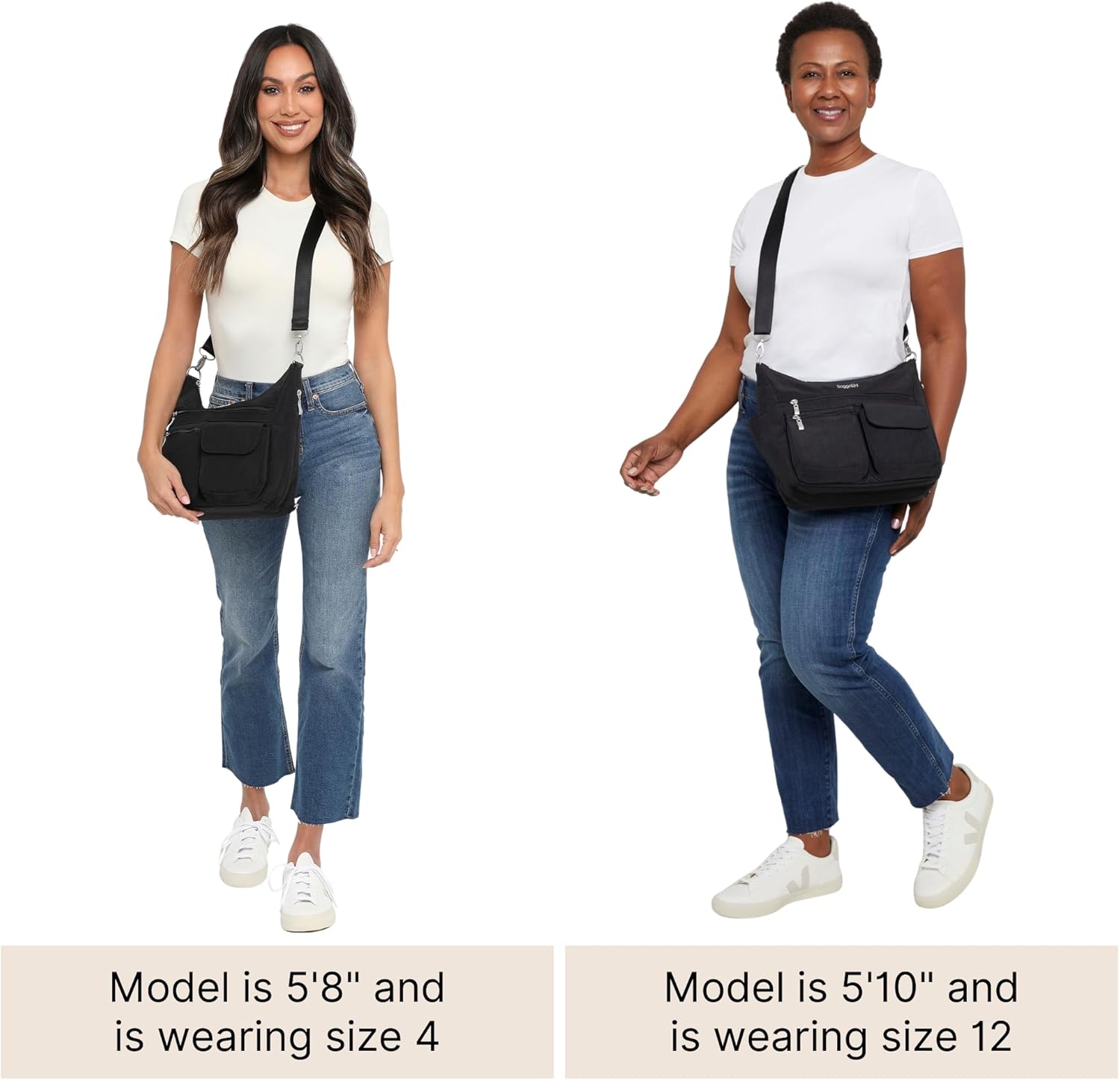 Baggallini Modern Everywhere Crossbody Bag for Women 11x9x4.5 Rfid Hobo Bag - Image 6