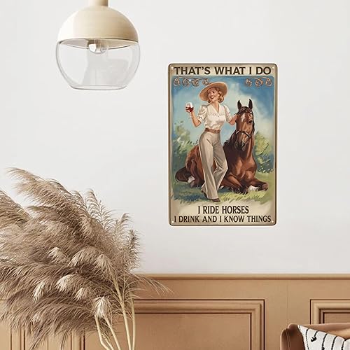 Miniatura 6 de Cowboy Lifestyle Tin Sign 8X12IN Rustic Metal Wall Art for Stable, Saloon & Western Theme Room Decor