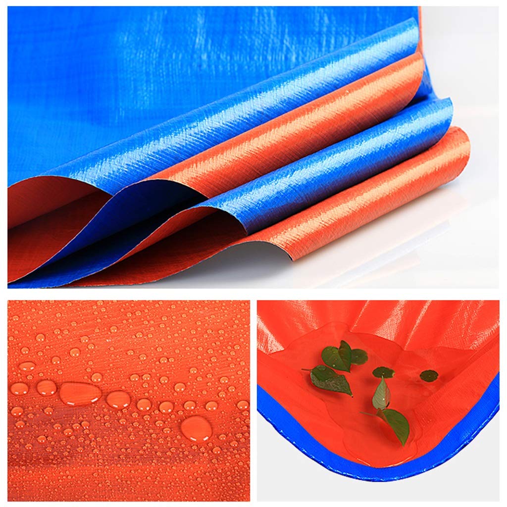 Outdoor wasserdichte Plane Anti-Taifun regendichtes Oxford-Tuch - Mehrzweckplane - Blaue ultraleichte Sonnenschutzplane - Dicke 0,35 mm, 180 g / m2 (10 Größen)