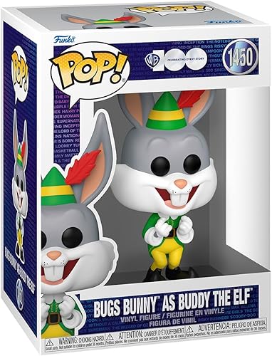 Funko POP! Movies: WB100 - Bugs Bunny As Buddy The Elf- Warner Bros - Figura de vinilo coleccionable - Idea de regalo - Producto oficial - para