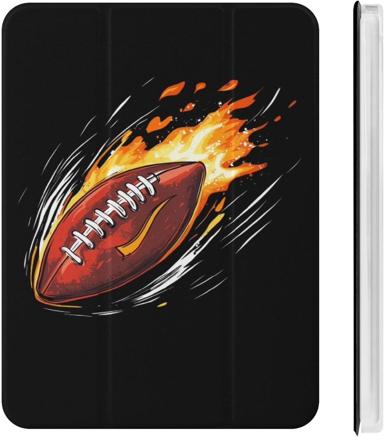 Rocket Football Slim Tablet Cases Compatible with iPad Mini4/5（7.9in）Mini6（8.3in） With Pencil Holder Protective Cover