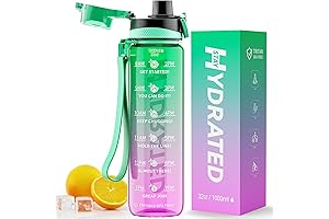 32oz Motivational Water Bottle: Quench Your Thirst, Stay Hydrated