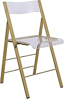 Vista 23 de LeisureMod Silla plegable transparente – Silla plegable de plástico ligera para uso en interiores y exteriores, no requiere montaje, ideal
