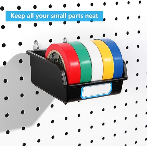 Miniatura 7 de Ganchos de tablero de clavijas, accesorios para tablero de clavijas, para organizar diversas herramientas, 110 piezas, 50 de las cuales son