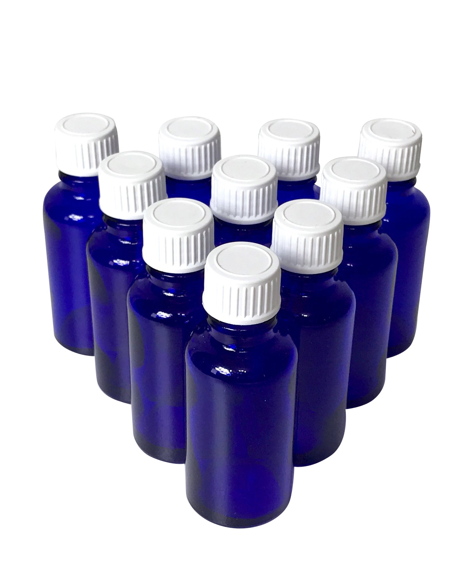 10 Nachfüllbare Glasflaschen Mit Roll-On Kugel - 10 Ml In Blau-Violett & Gelb-Rosa