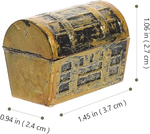 Miniatura 4 de Gadpiparty 10 piezas de mini cofres del tesoro de plástico pirata caja de joyería para niños con temática pirata fiesta de cumpleaños suministros