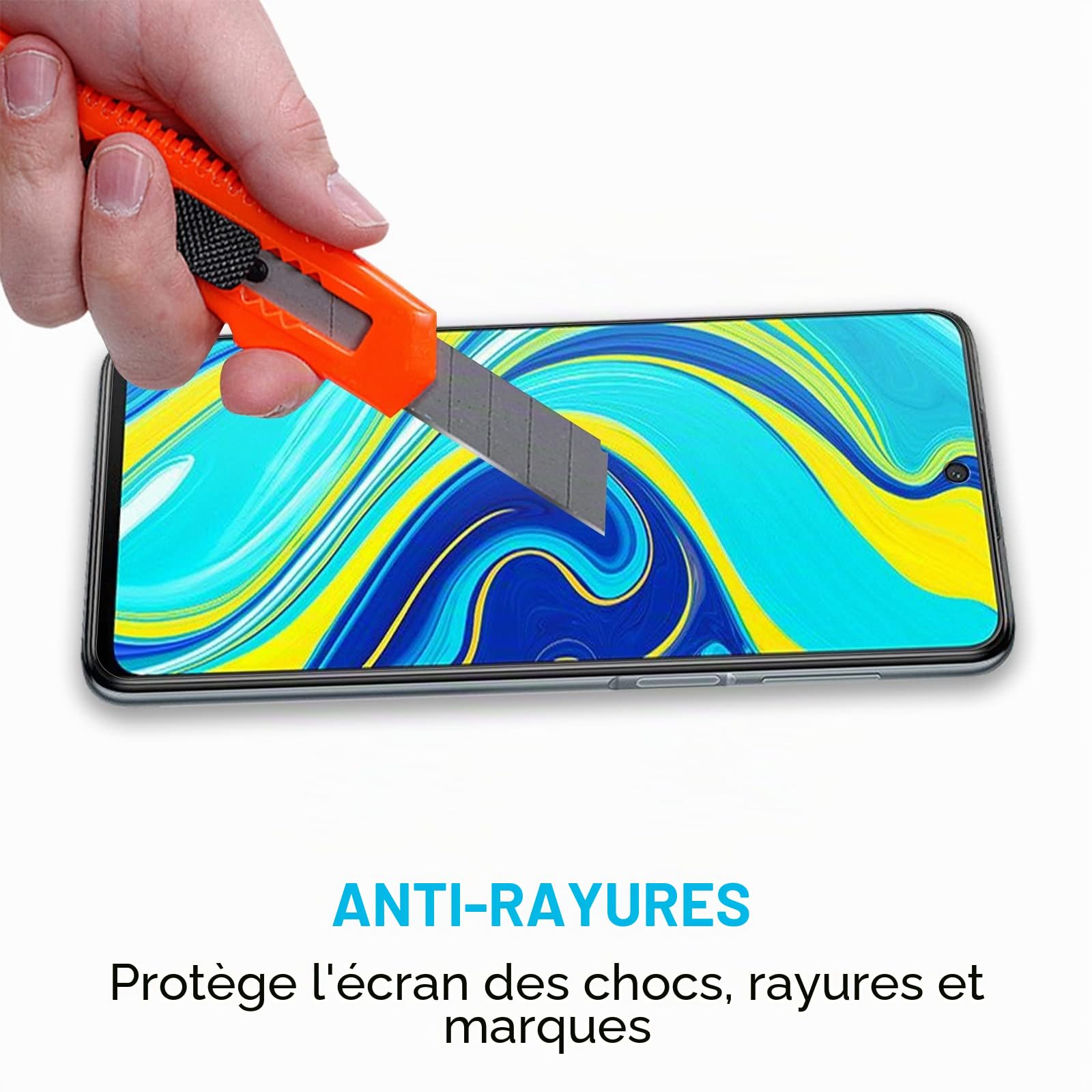 Didisky Lot de 2 Verre Trempé pour Xiaomi Redmi Note 9S, Note 9 Pro, Note 9 Pro Max, 9H