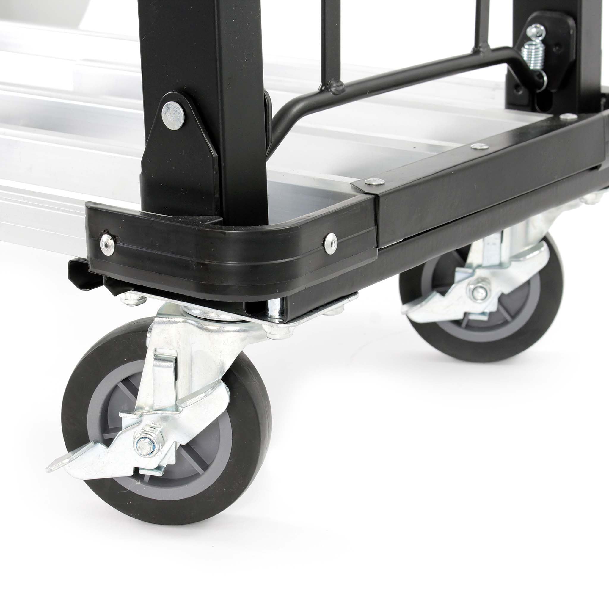 XPOtool Carro de Transporte Plegable 150 kg transportador de Mano con Freno y Plataforma Extensible