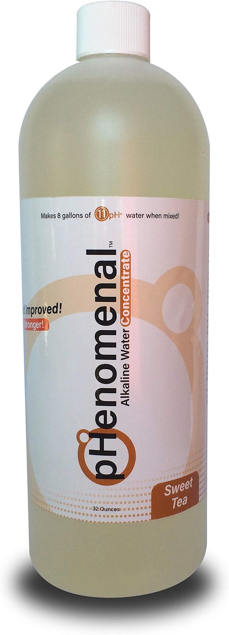 Phenomenal Alkaline Water Concentrate 32oz, Makes 8 Gallons of 11pH+, Sweet Tea Flavor