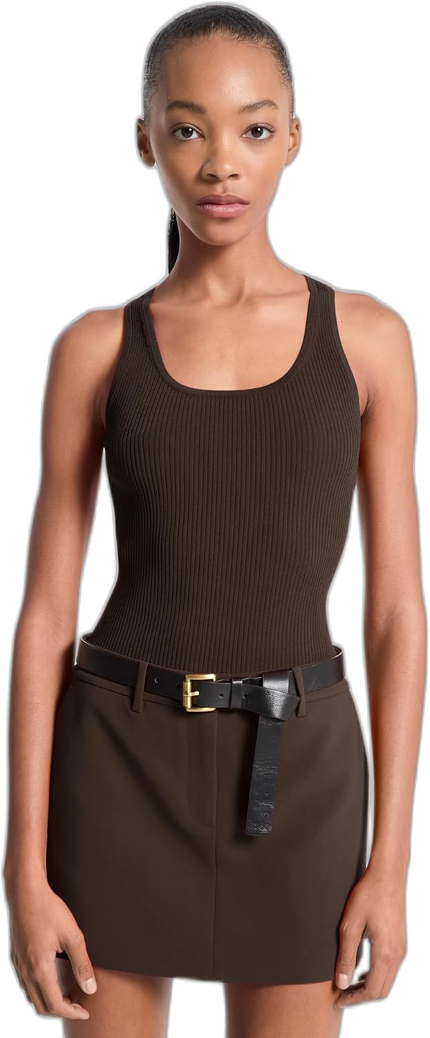 Michael Kors Women's Racer Back Scoop Neck Tank