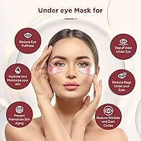 Vista 2 de Under Eye Patches (20 Pairs), 24K Gold Eye Mask & Hyaluronic Acid Eye Patches For Puffy Eyes, Dark Circles, Puffiness, Refresh,Revitalizing