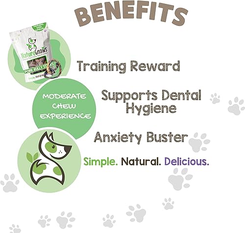 Miniatura 4 de Nature Gnaws Pretzels de palitos de cerdo para perros de 4 a 5 pulgadas (15 unidades)  Larga duración para masticadores ligeros y perros pequeños