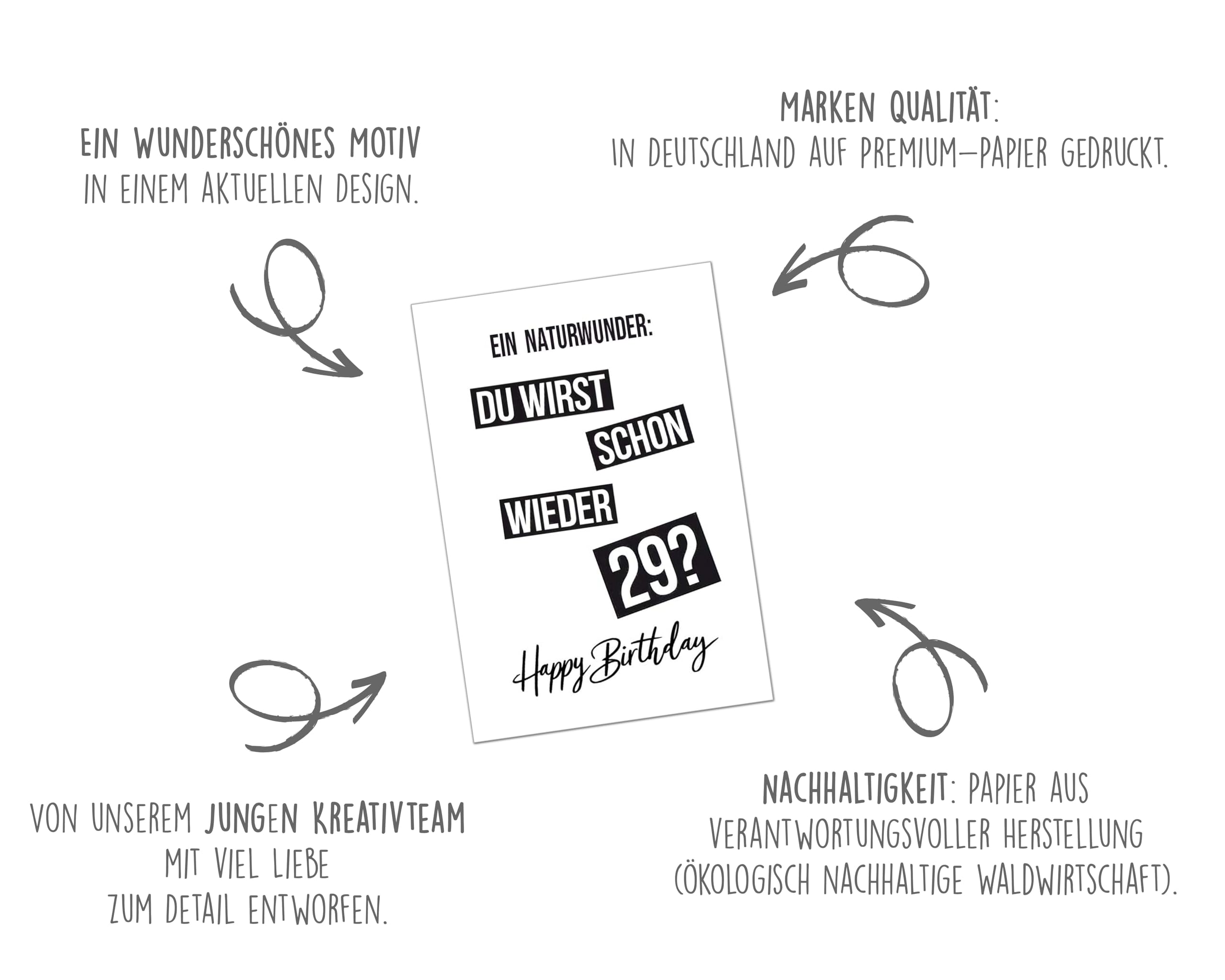Edition Seidel Premium verjaardagskaart met envelop. Wenskaart wenskaart kaart met spreuk verjaardag Happy Birthday man vrouw whisky grappig (G3669