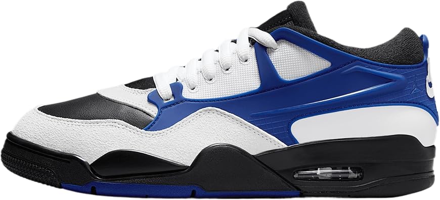 Air Jordan 4 RM Mens Shoes White/Black/Deep Royal Blue Size 13