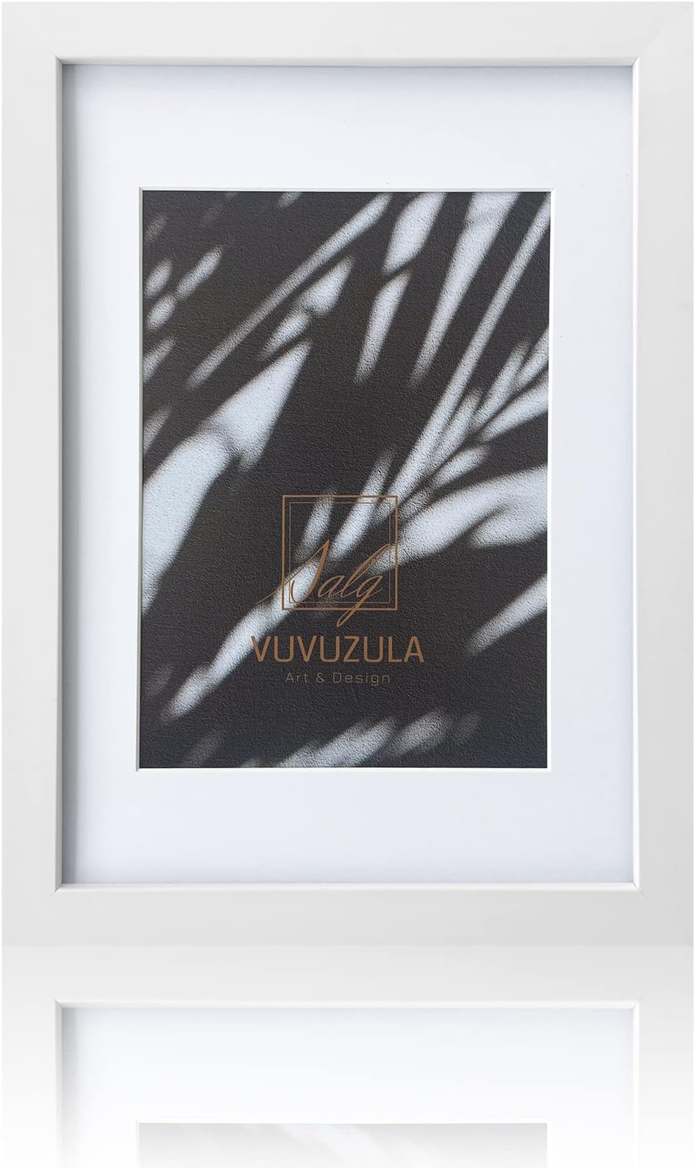 REAL GLASS A4 With White Mount For A5 Photo Oxford White Thin Picture