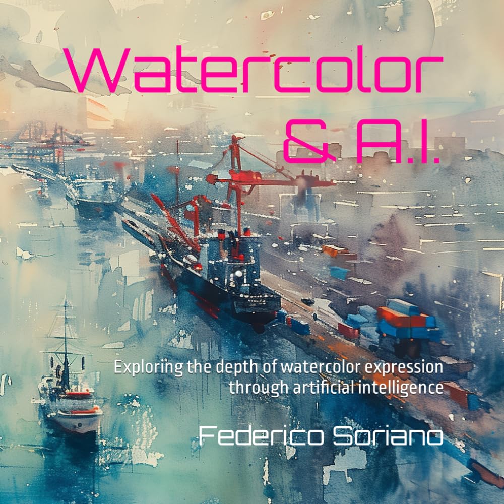 Watercolor A.I.: Exploring Watercolor Expression through Artificial Intelligence      Paperback – Large Print, March 12, 2024