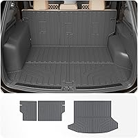 Vista 19 de alfombra de carga para maletero, protector de cubierta de asiento trasero de elastómero termoplástico (alfombra de maletero + alfombra de respaldo)