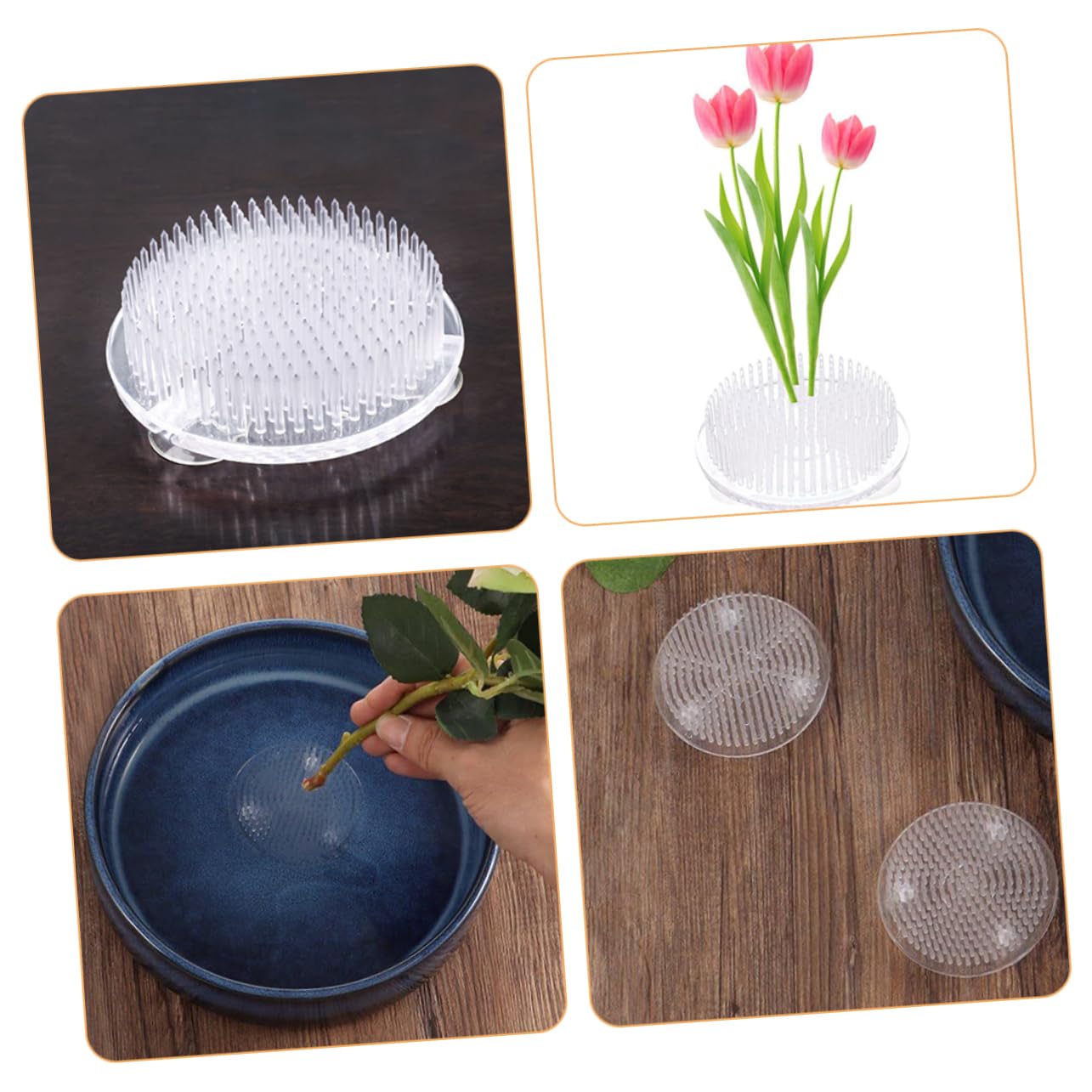 SEWACC Stainless Steel Flower Frog Flower Arrangement Aid Durable Floral Holder