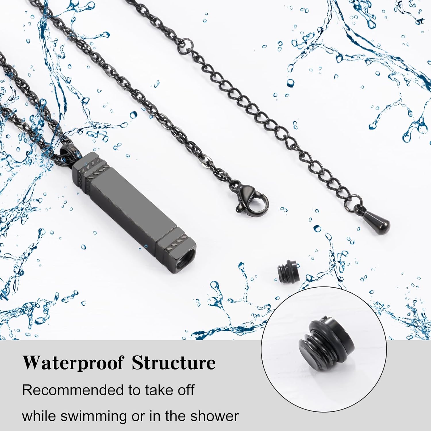 Cremation Jewelry for Ashes Stainless Steel Urn Necklace for Ashes Locket Necklace for Ashes Memorial Gift - Image 5