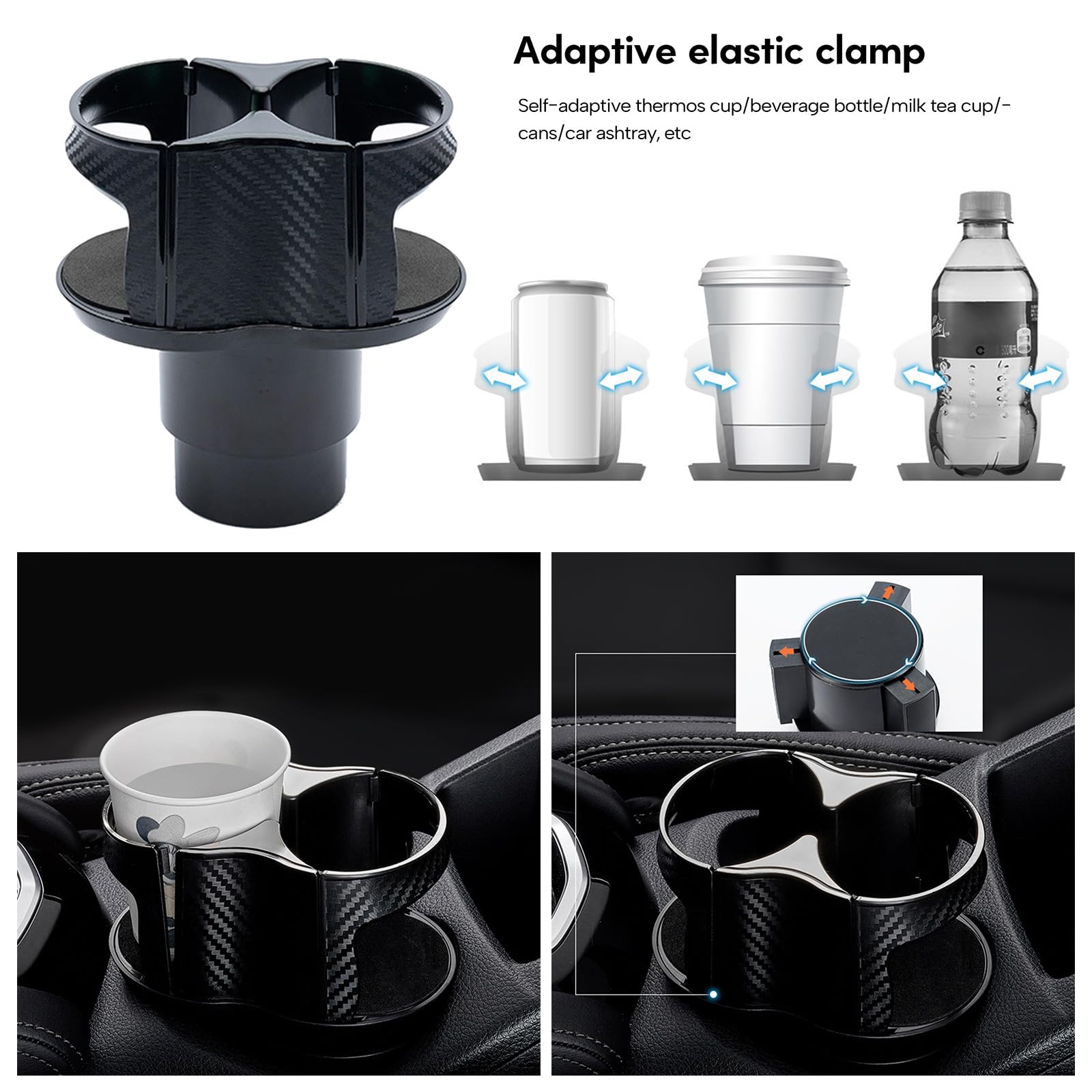 Integral Ultimate Expander - Portabicchieri per auto, base regolabile, espansore e organizer per veicoli, compatibile con tazze da caffè, Yeti Integral Ultimate Expander - Portabicchieri per auto, base regolabile, espansore e organizer per veicoli, compatibile con tazze da caffè, Yeti