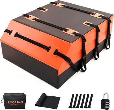 Car Roof Bag Rooftop Cargo Carrier Bag Waterproof 16 Cubic Feet roof Cargo