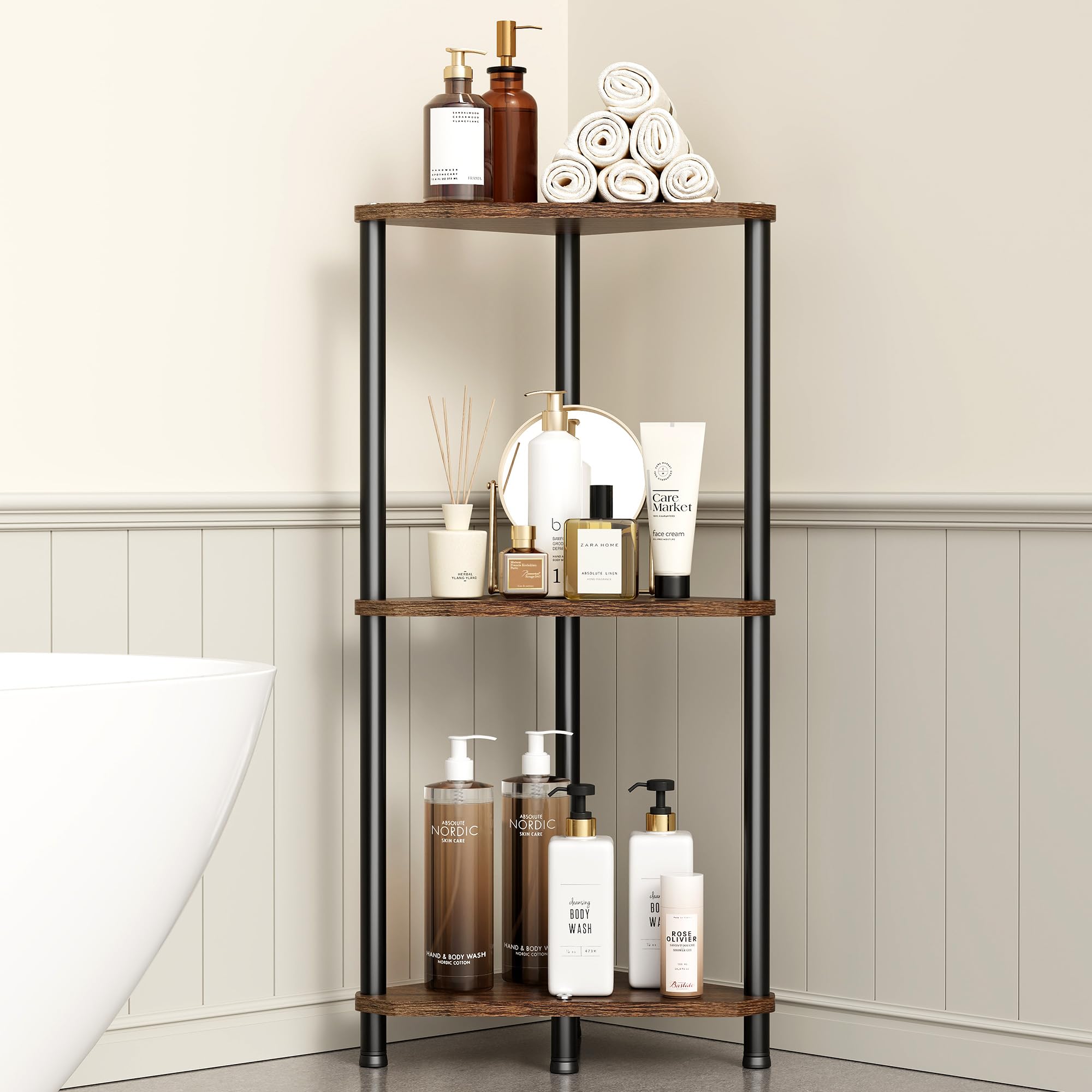 Amazon.com: Orimade Corner Shower Caddy Organizer Rustproof, Floor ...