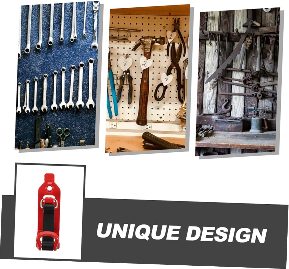 4Pcs Heavy Duty Shovel Holder Mount Bracket for Truck Roof Axe Wall Mounting Brackets for Vehicle Tool Storage Garages and Homes