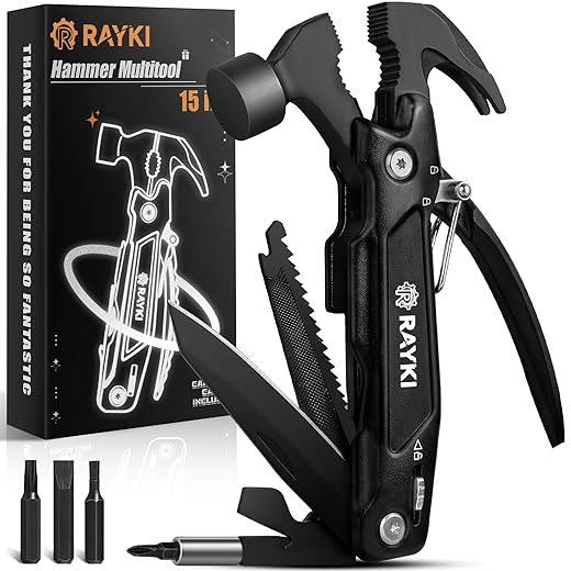 21. Hammer Multitool 15 in 1 - The Perfect Camping and Survival Gear Gift