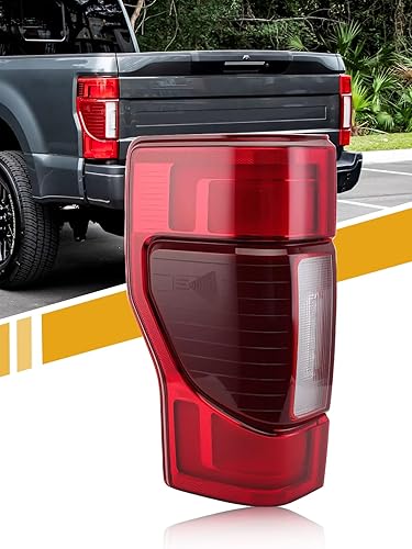 Miniatura 7 de LIDNADY Lámpara trasera de luz trasera, compatible con Ford Super Duty F250 F350 20-22 2020 2021 2022 sin LED punto no ciego, repuesto de lámpara
