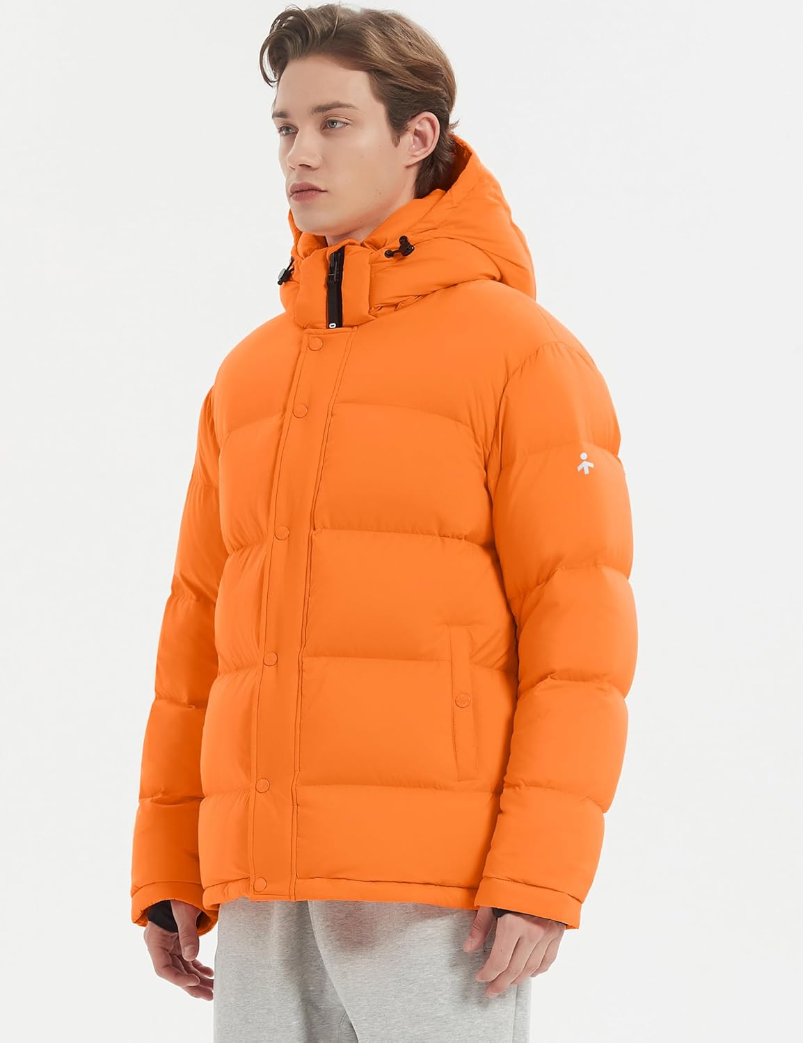 Orolay Men's Puffer Down Jacket with Detachable Hood Versatile Quilted Thicken Winter Jacket - Image 2