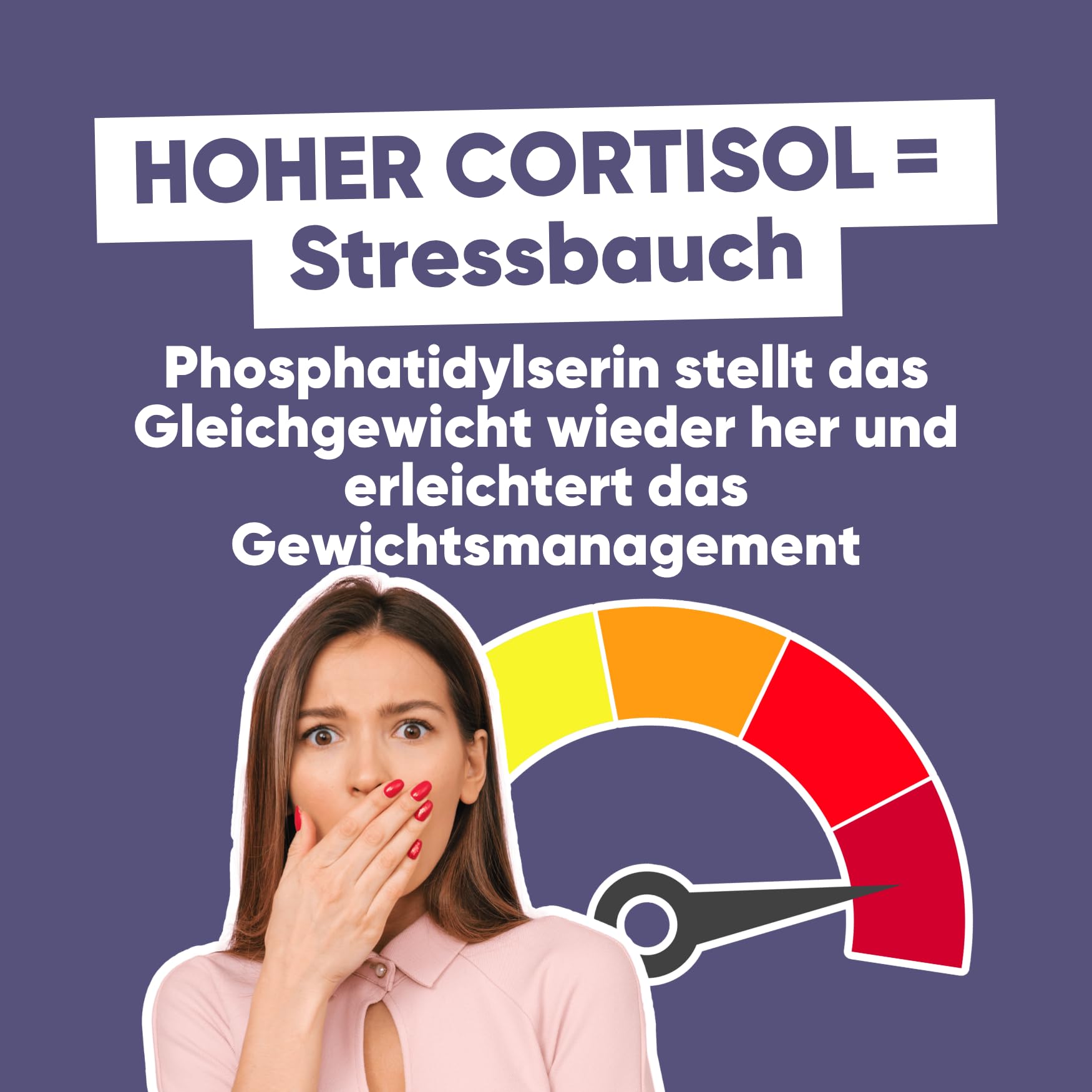 RedMoringa Cortisol Senken Frauen 3in1 150 Vegane Kapseln + 500ml