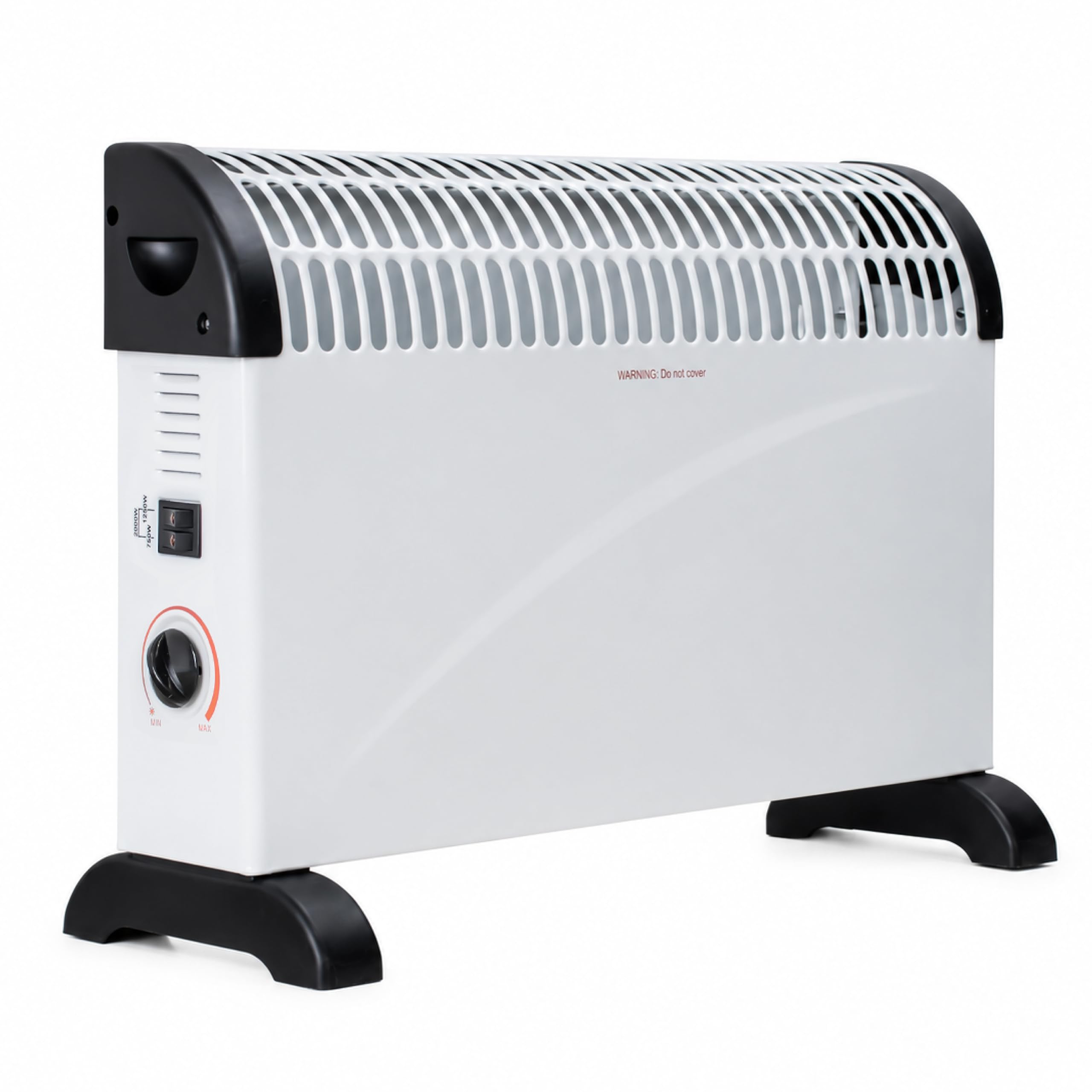 STATUS Convection Heater 2000 W Portable Electric Heater, 3 Heat Settings, Adjustable Thermostat, Overheat Protection, Power Indicator Light, Carry Handle, (CONH‑2000W1PKB)