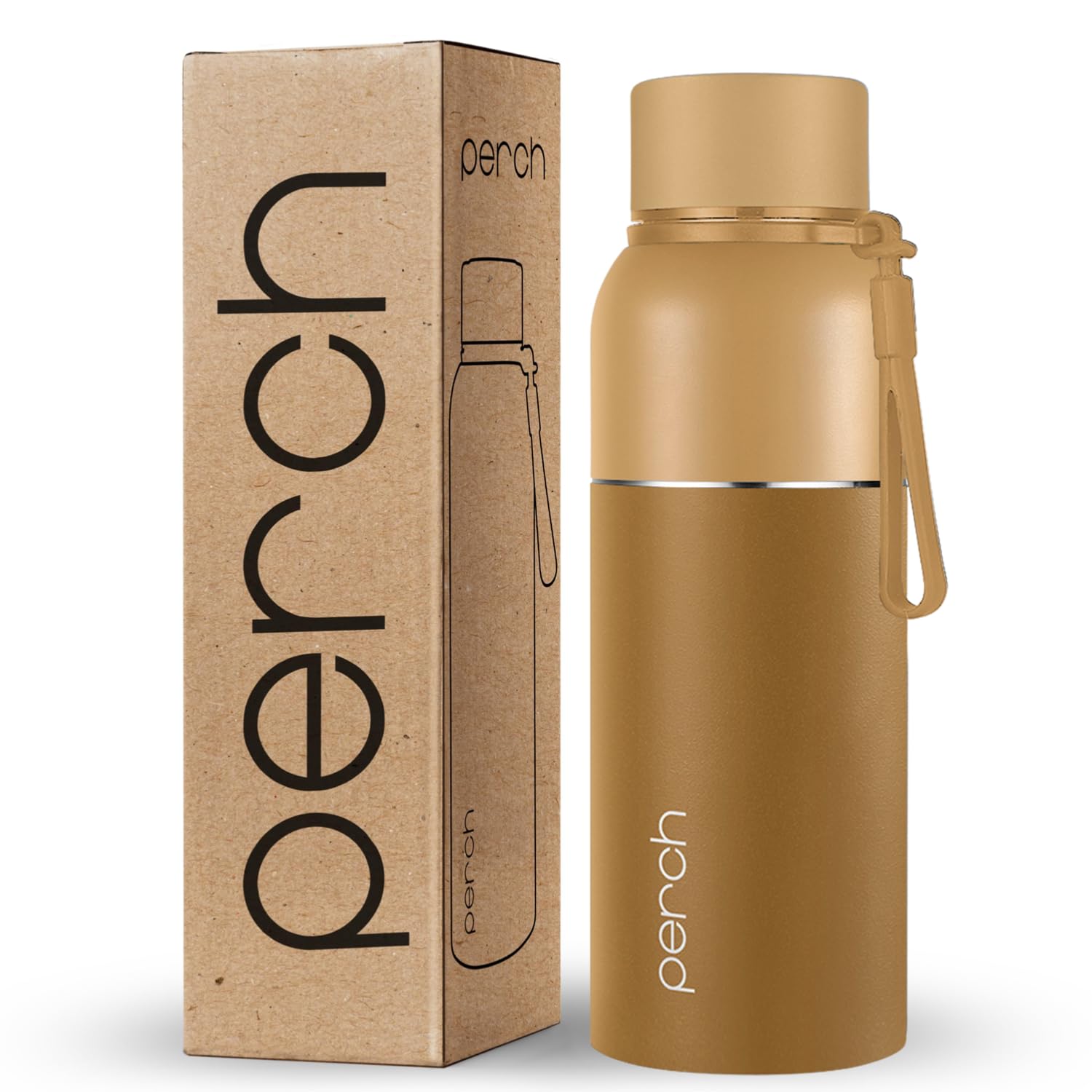 Perch Zenith Stainless Steel Water Bottle 560 ml | Hot & Cold Flask | ISI Certified | Vacuum Insulated | BPA Free | Leak Proof Lid | for Office, School, Gym, Home & Travel | Crafted by Pexpo