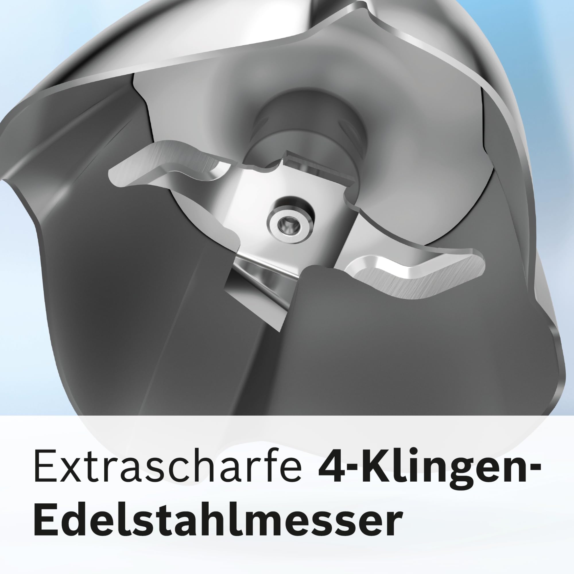 Bosch Stabmixer ErgoMaster Serie 6, mit Zerkleinerer, Schneebesen, Mixbecher, Edelstahl-Klingen, verschleißfreie Keramik-Kupplung, langlebig, Luftkühlung, 1000 W, Edelstahl, MSM6M622