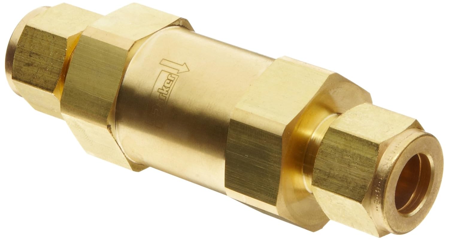 Parker C Series Brass Check Valve, 10 psi Cracking Pressure, 1/8" CPI