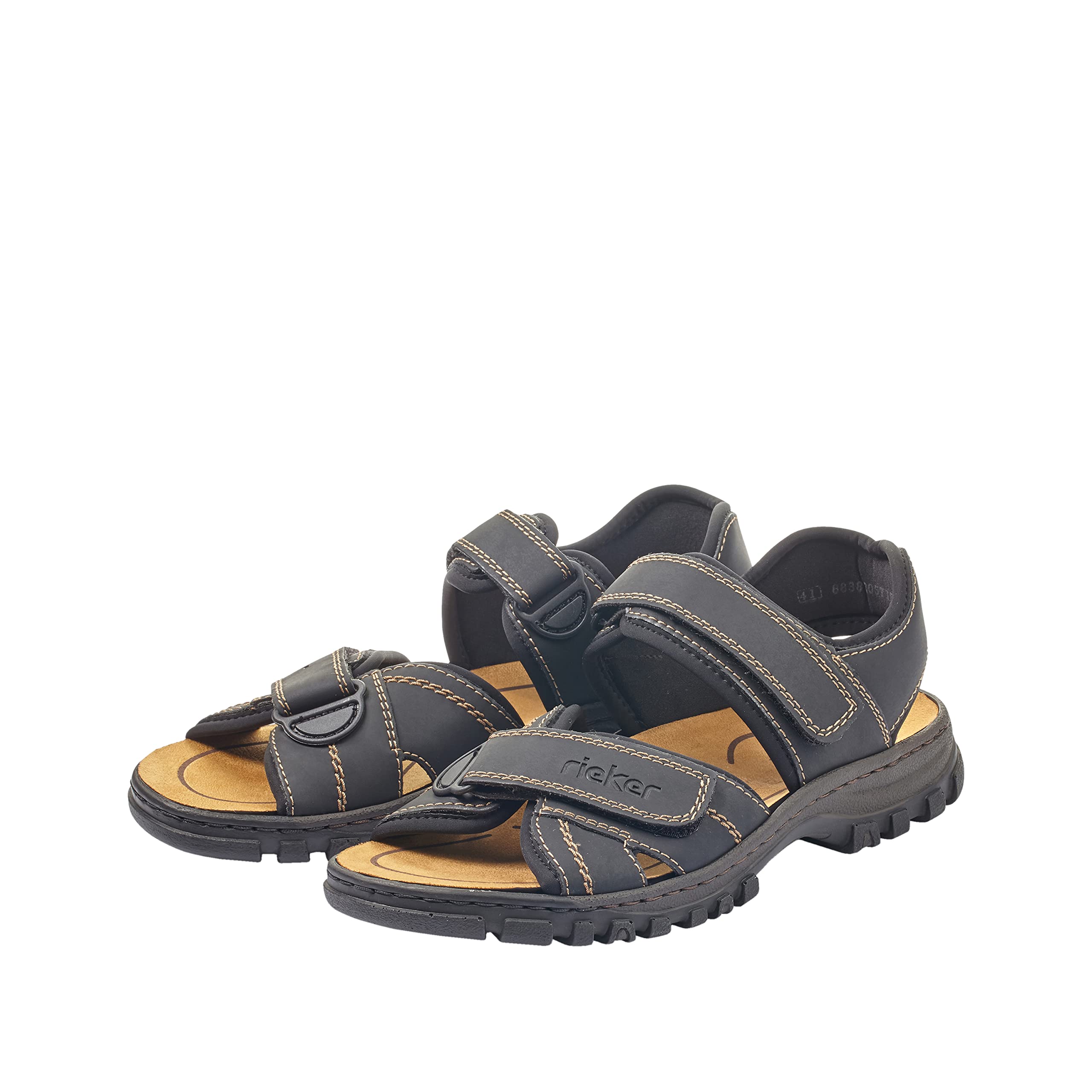 Rieker 25051-01 Herren Sandale Synthetik schwarz