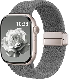 Braided Stretchy Magnetic Sport Band for Apple Watch Bands for Women Men