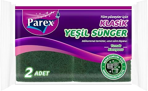 Parex Tüm Yüzeyler İçin Klasik Yeşil Sünger 2 Adet