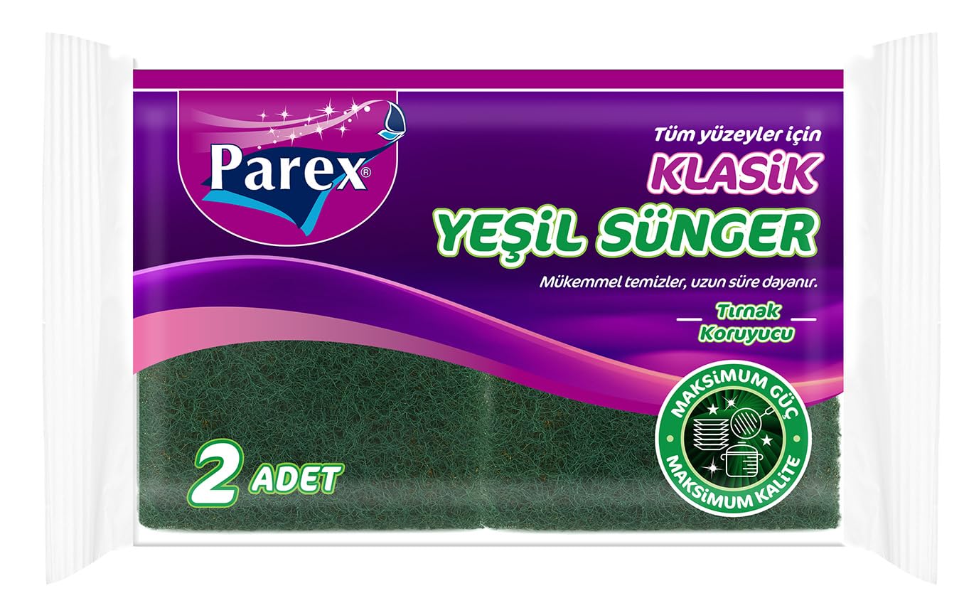 Parex Tüm Yüzeyler İçin Klasik Yeşil Sünger 2 Adet