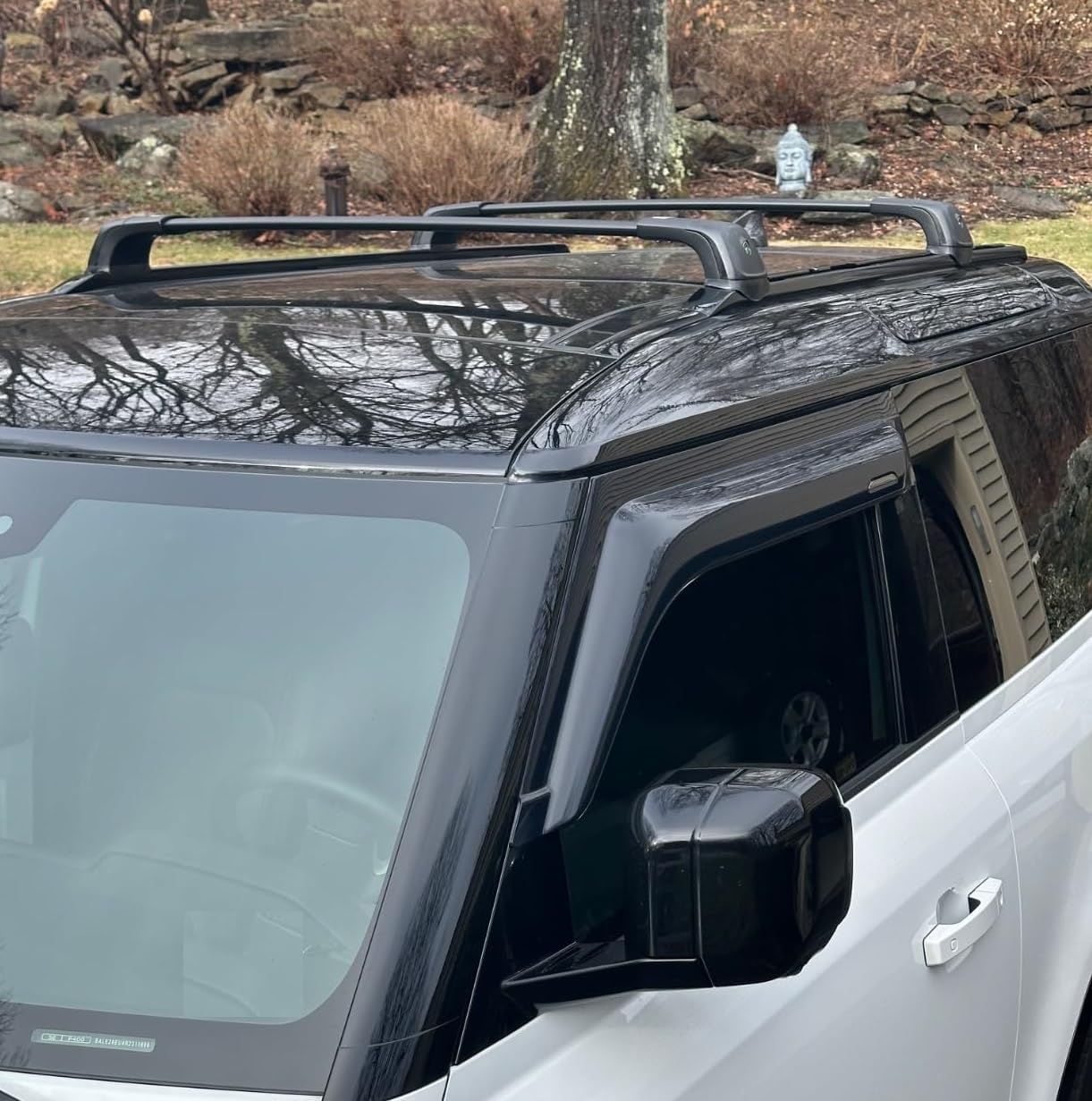 Upgraded Loading 260lbs for Land Rover Defender 110 130 2020-2026 Roof Rack Cross Bars Luggage Rail Carrier Lockable