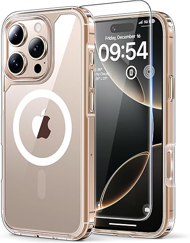 Miniatura 176 de TAURI Funda 3 en 1 para iPhone 13 Pro, [no amarilla] con 2 protectores de pantalla, funda delgada a prueba de golpes para iPhone 13 Pro, color negro