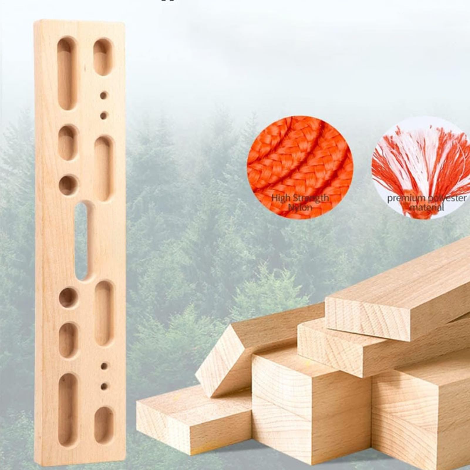 Hangboard da arrampicata Allenatore in legno robusto | Skateboard per porta, per allenamento, fitness, rinforzo, blocco, scalatori principianti