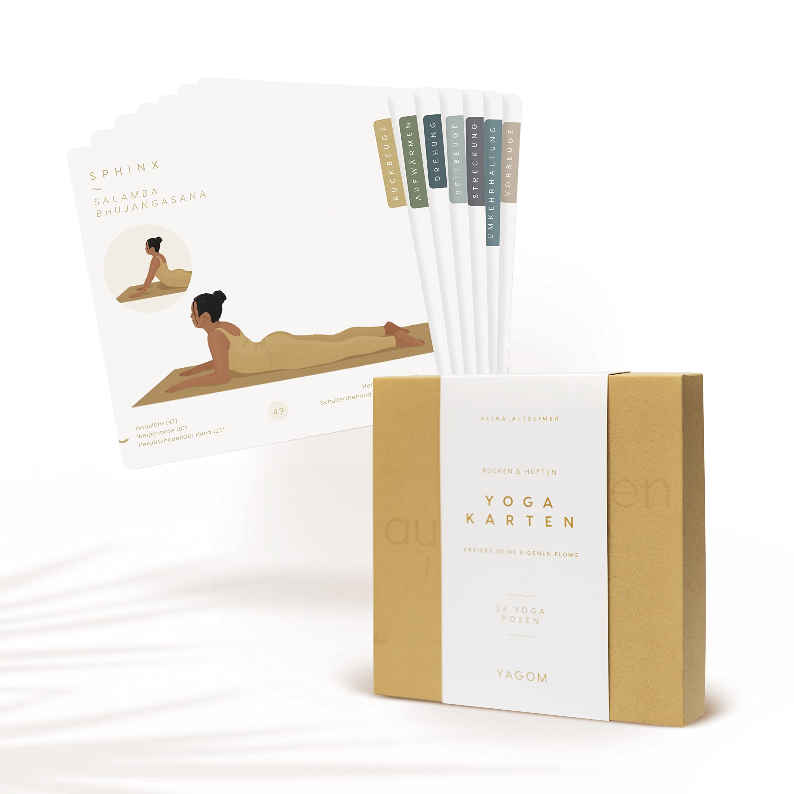 Yoga Karten Set Rücken & Hüften