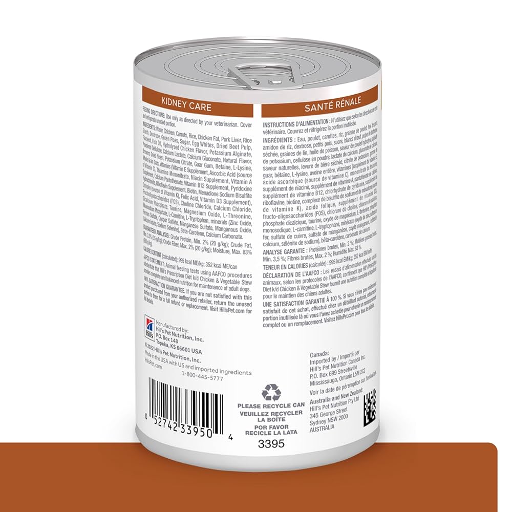 HILL'S PRESCRIPTION DIET k/d Canine Renal Health Chicken Stew