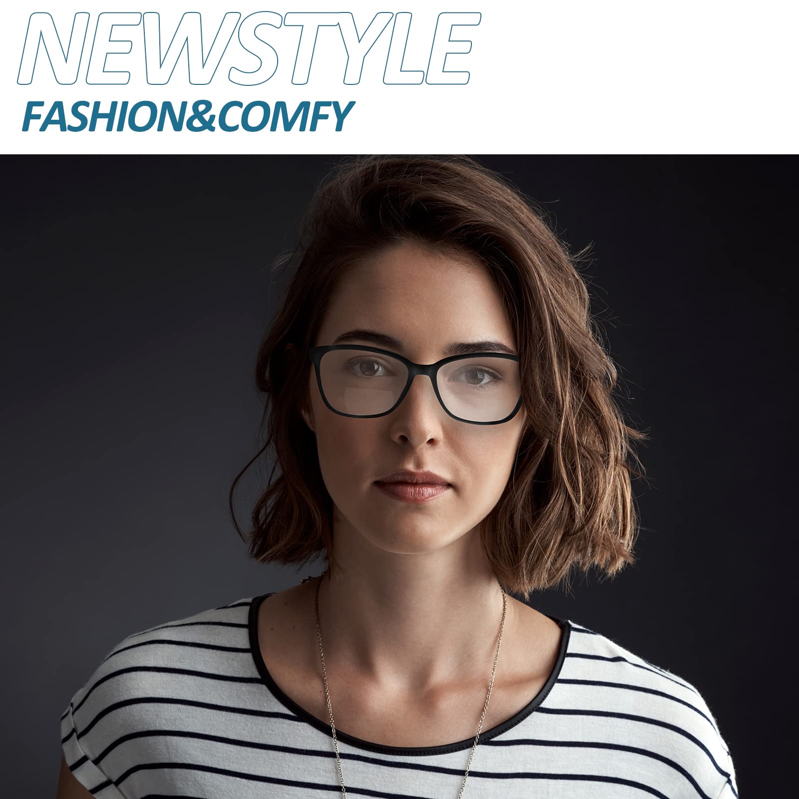 Dwuogniskowe okulary do czytania dla kobiet, niebieskie światło, czytnik komputerów, przezroczysta górna część, oprawka kocie oko, stylowe, modne, damskie okulary